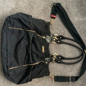 Storksak black.  Only used with one child and in good condition